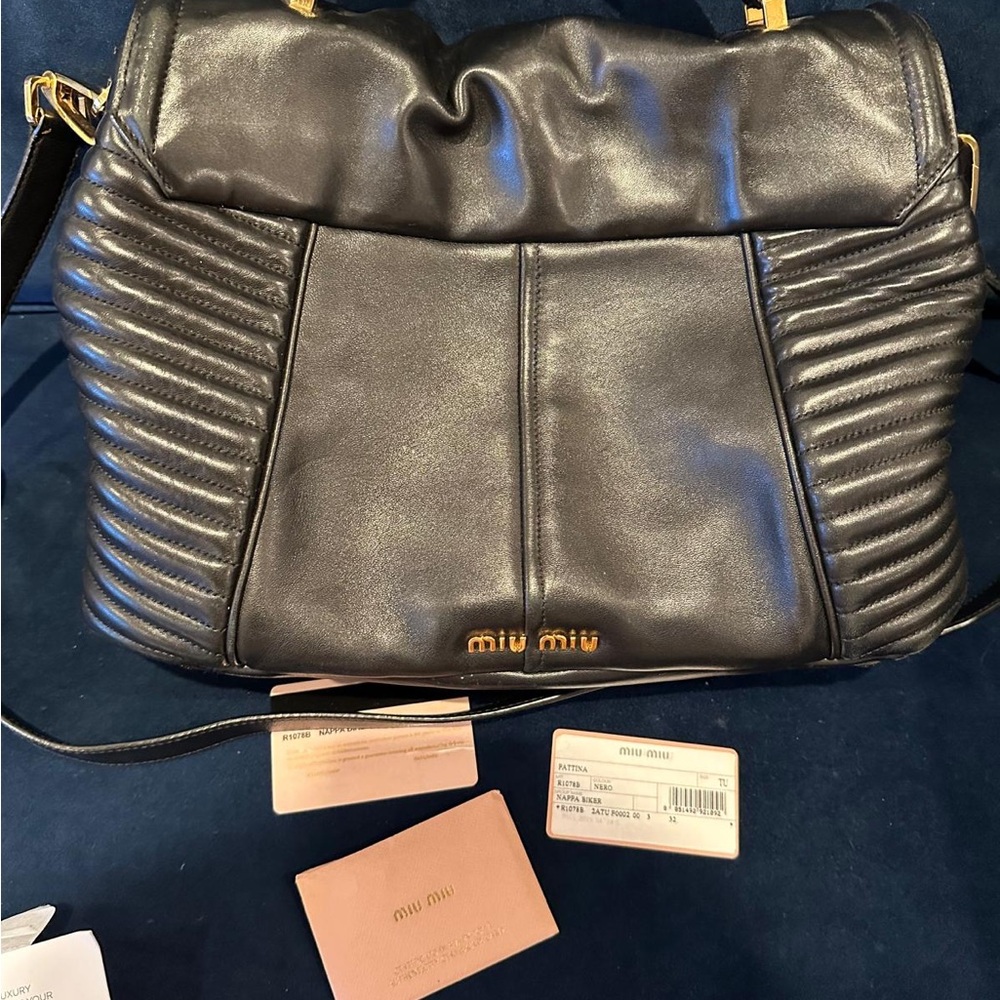 Black Friday Price Miu Miu 100% Authentic Large 3… - image 7